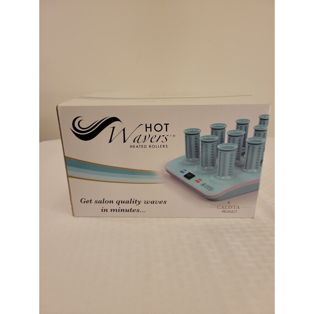 Calista Hot Wavers Heated Long Rollers, Set Of 12, New In Box